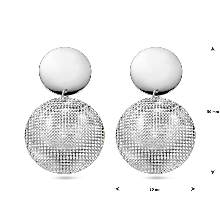 silver rhodium plated earrings