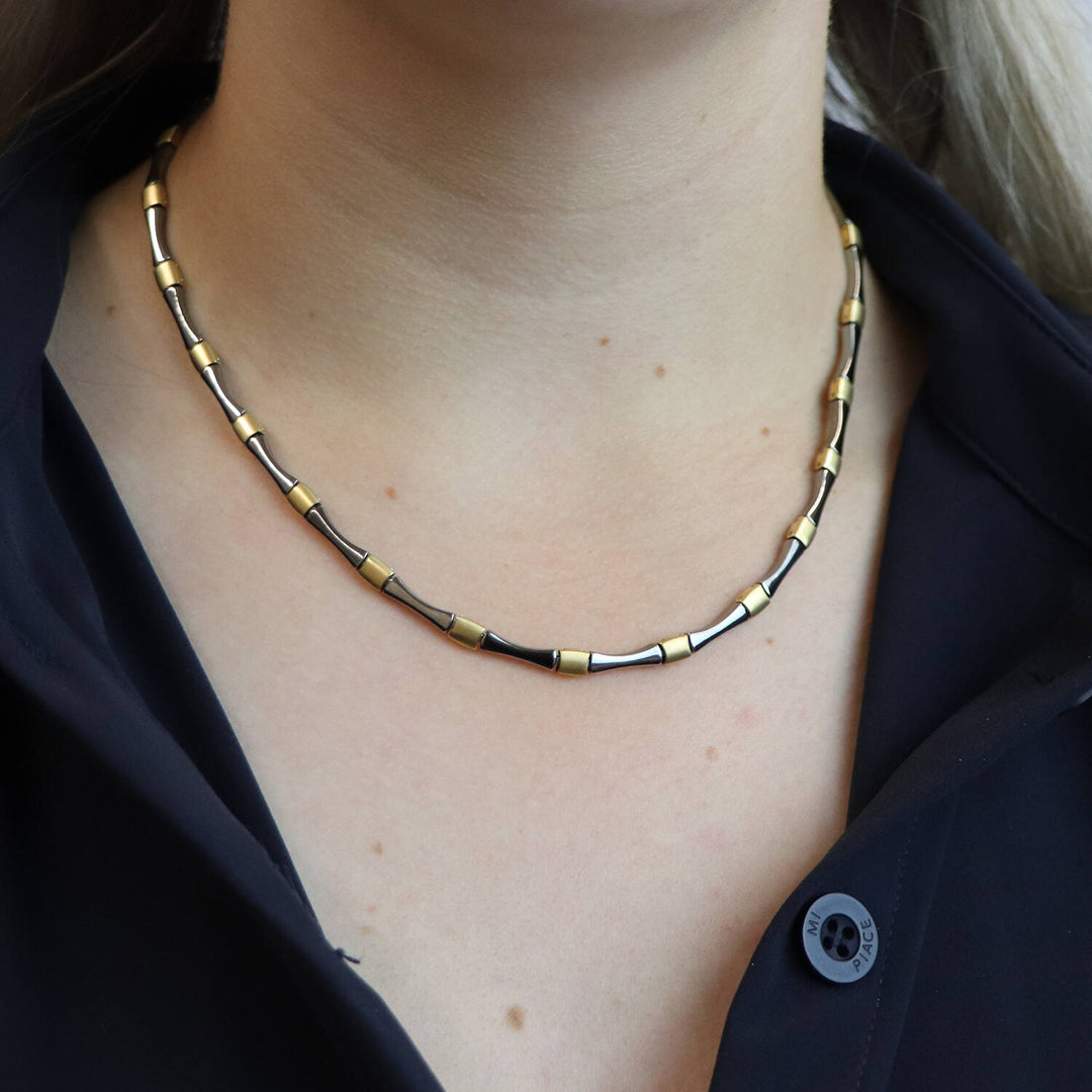 Boccia Titanium Necklace Bicolor 08045-04