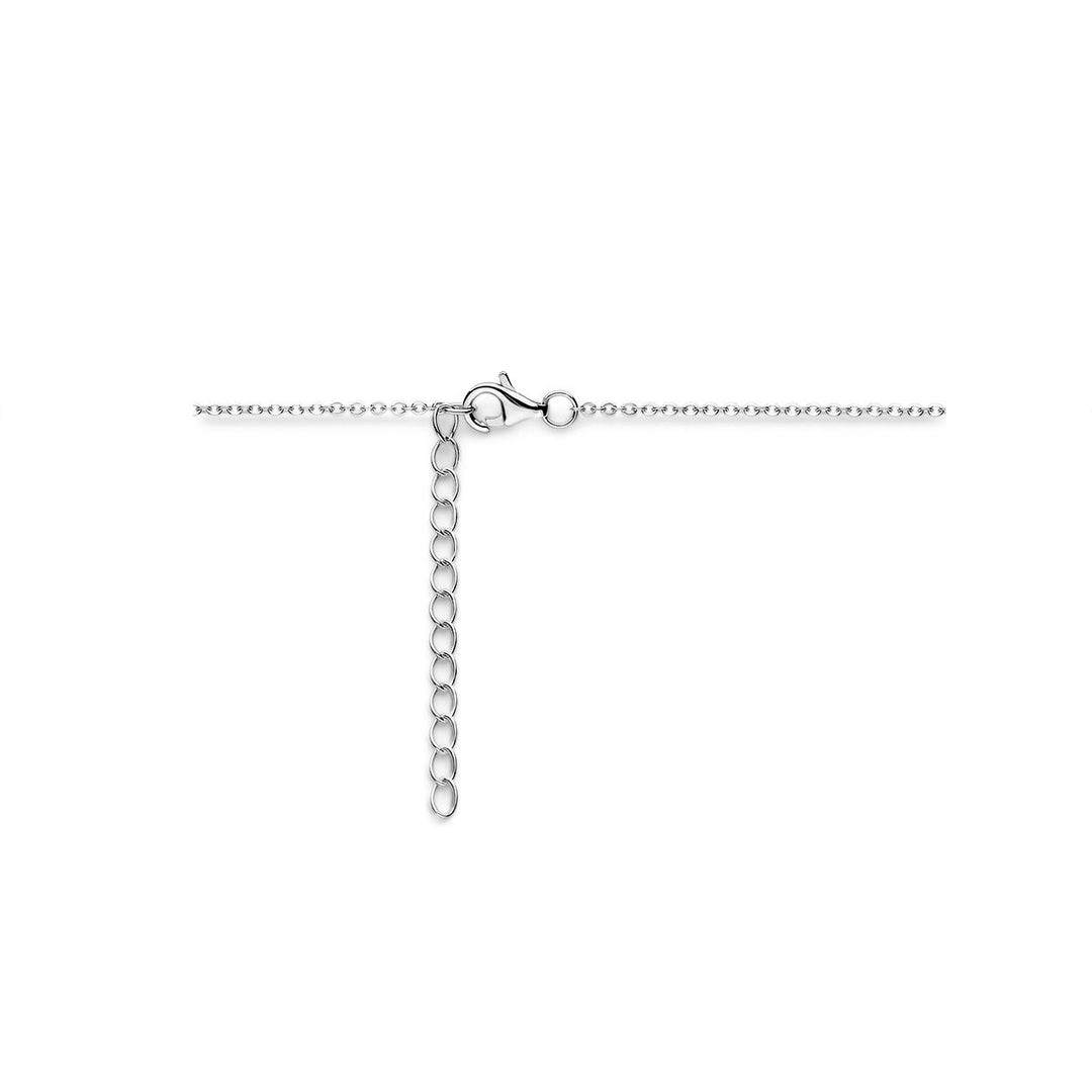 necklace hearts 41 + 4 cm silver rhodium plated