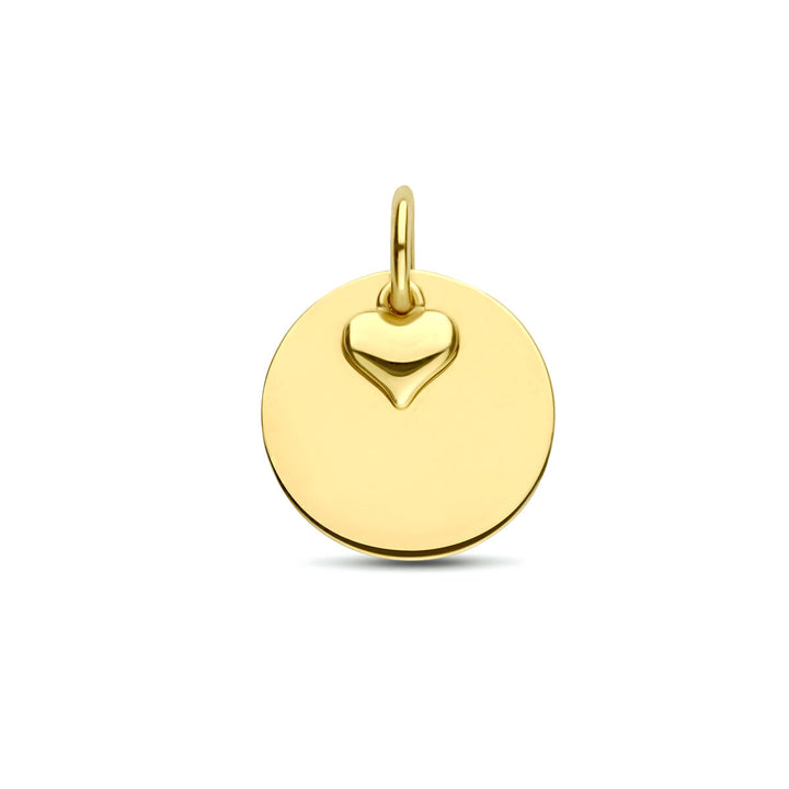 graveerhanger hartje 14K geelgoud