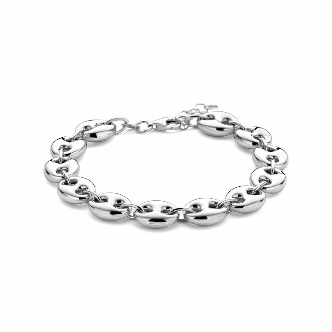 pendant heart zirconia silver rhodium plated