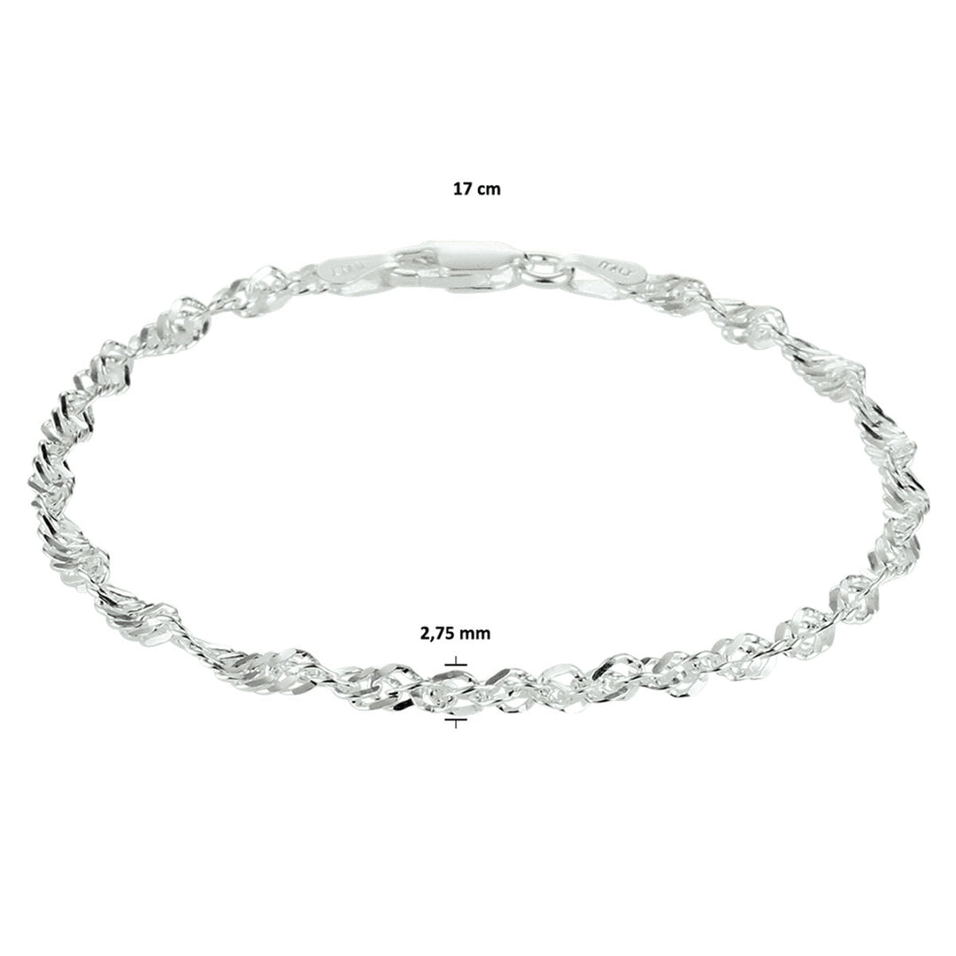 singapore 2.75 mm silver white