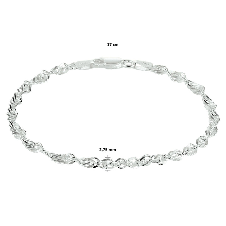 singapore 2.75 mm silver white