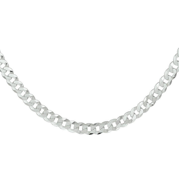gourmette 8-sided cut 5.4 mm silver white