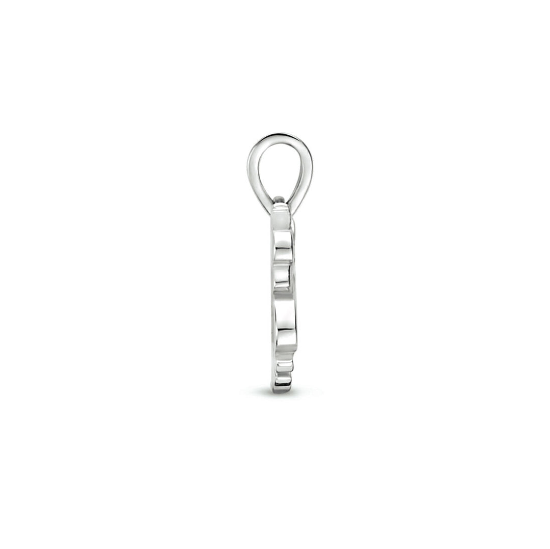 pendant unicorn silver rhodium plated