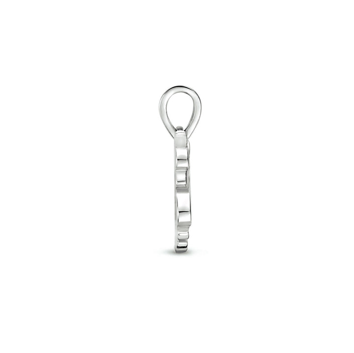 pendant unicorn silver rhodium plated