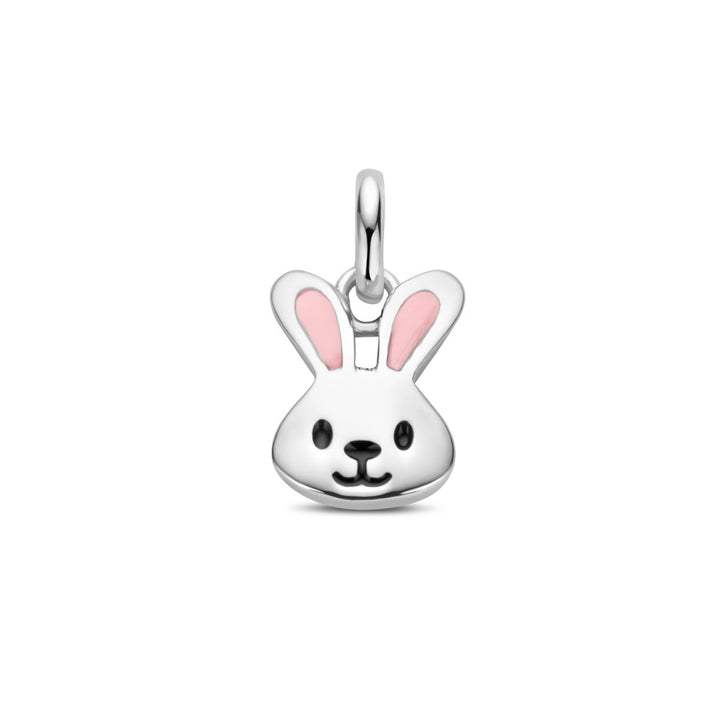 pendant rabbit silver rhodium plated