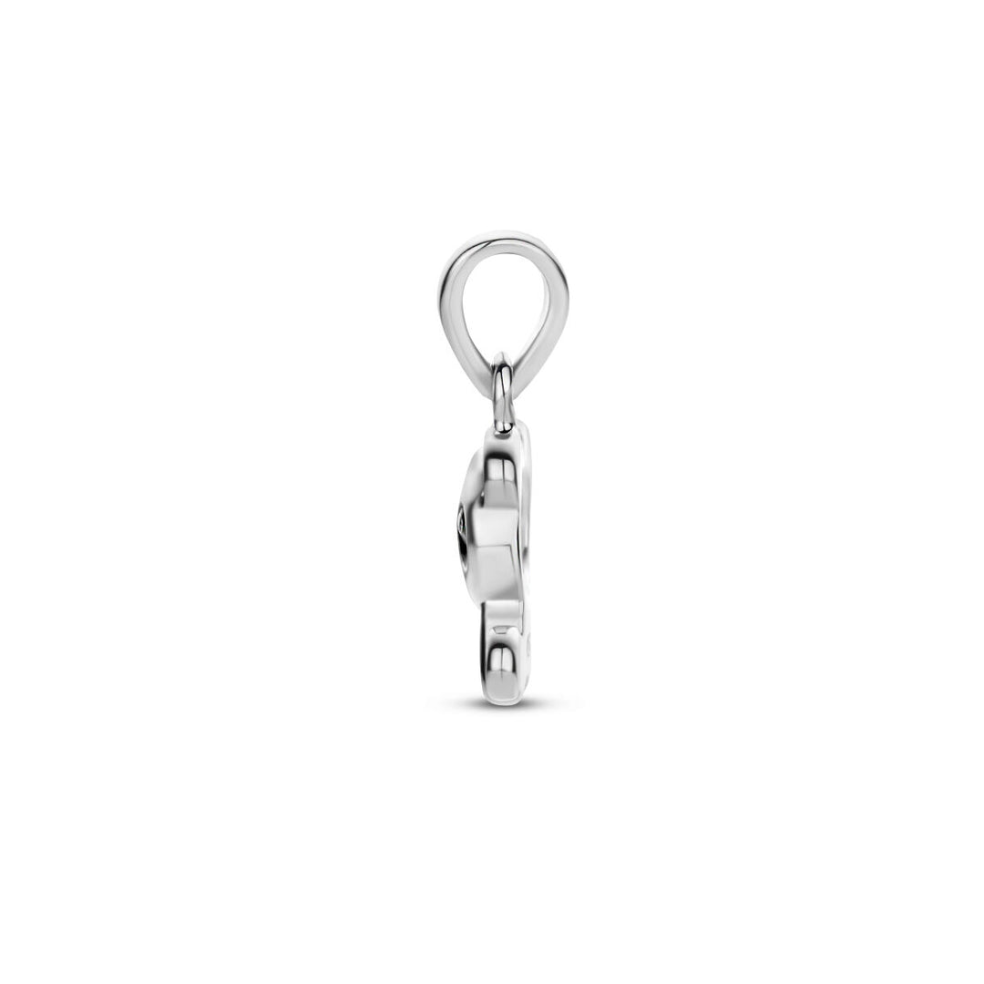 pendant panda silver rhodium plated