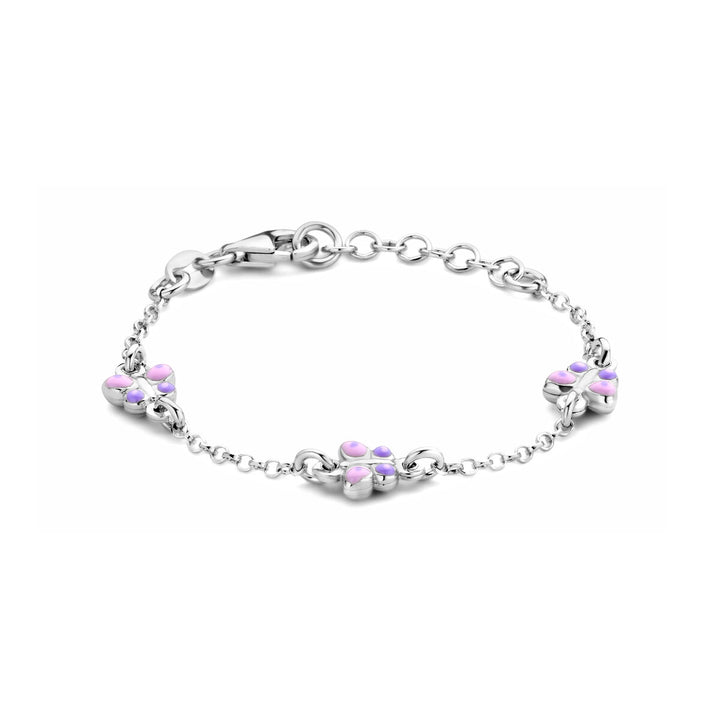 bracelet butterflies 11 + 2 cm silver rhodium plated