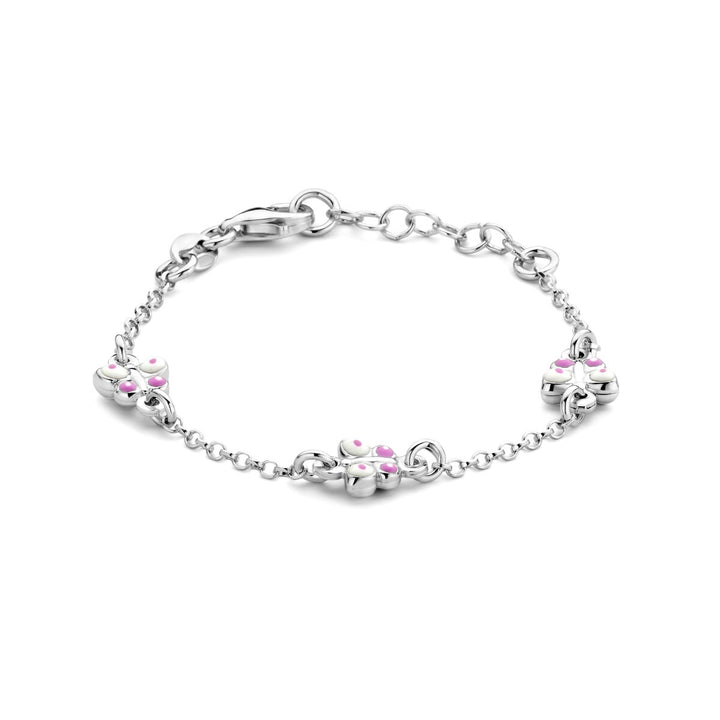 bracelet butterflies 11 + 2 cm silver rhodium plated