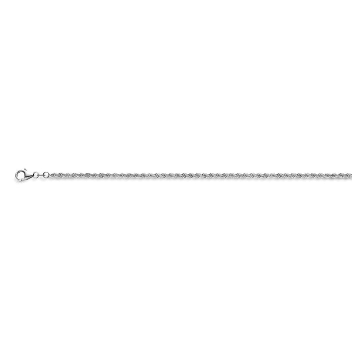 cord solid 2.7 mm silver rhodium plated