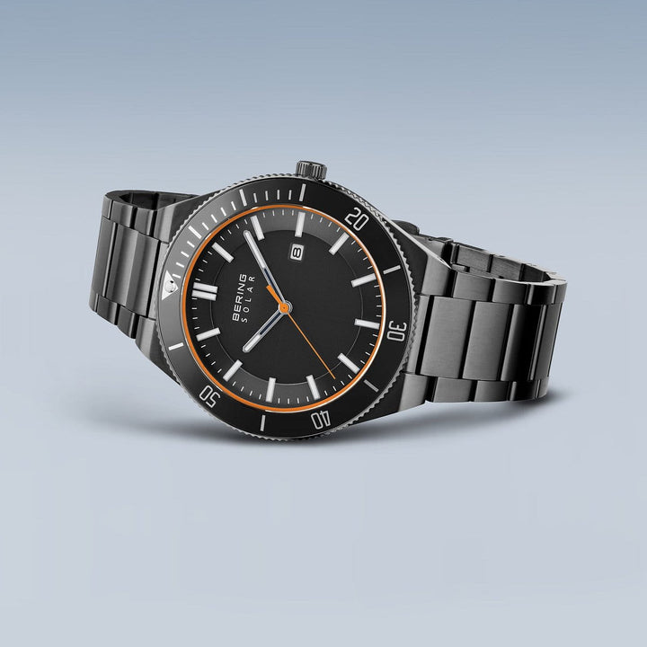 bering heren horloge grijze wijzerplaat - 14443-779