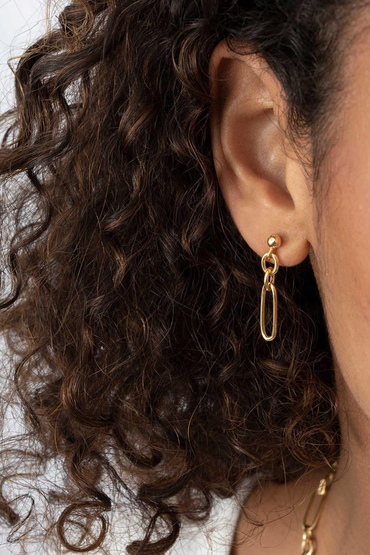 Zinzi Long Earrings Gold Plated Zio1991 G