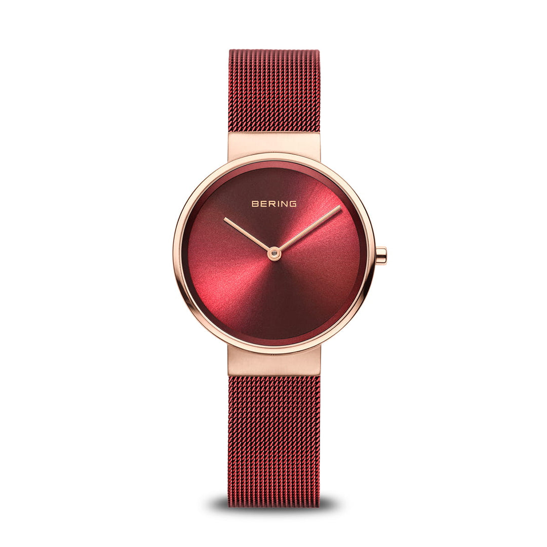 Bering ladies watch red dial - 14531-363