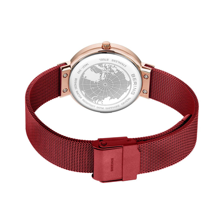 Bering ladies watch red dial - 14531-363