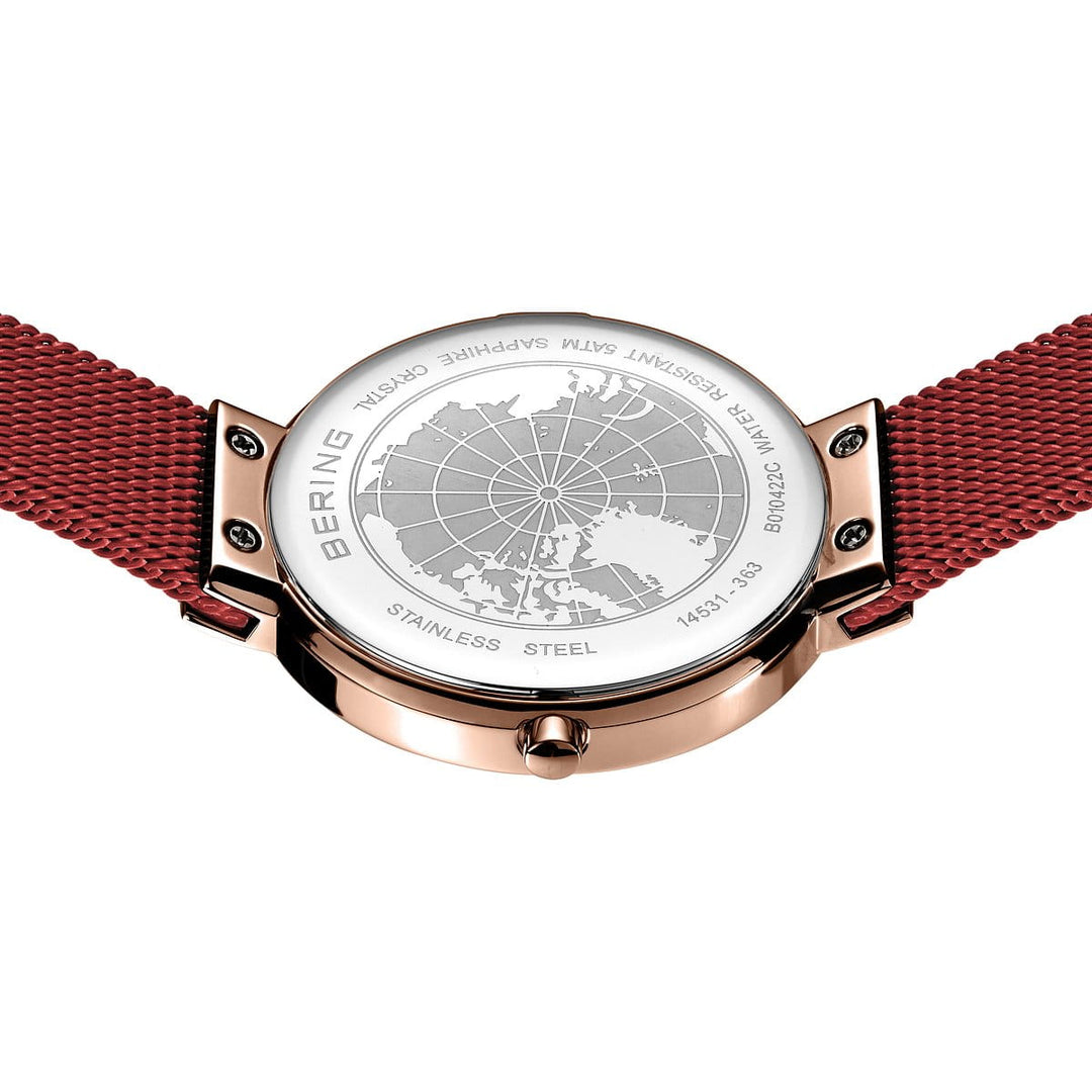 Bering ladies watch red dial - 14531-363