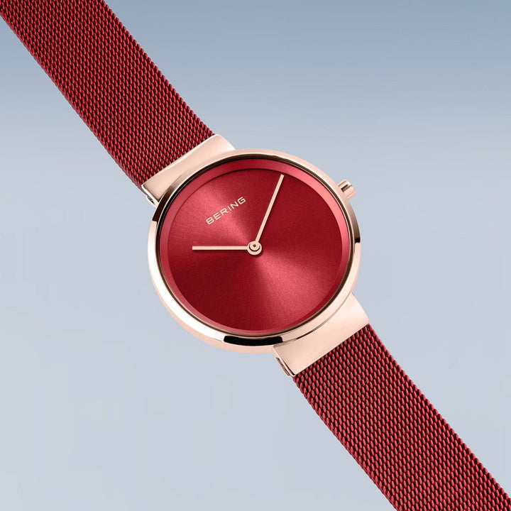 Bering ladies watch red dial - 14531-363