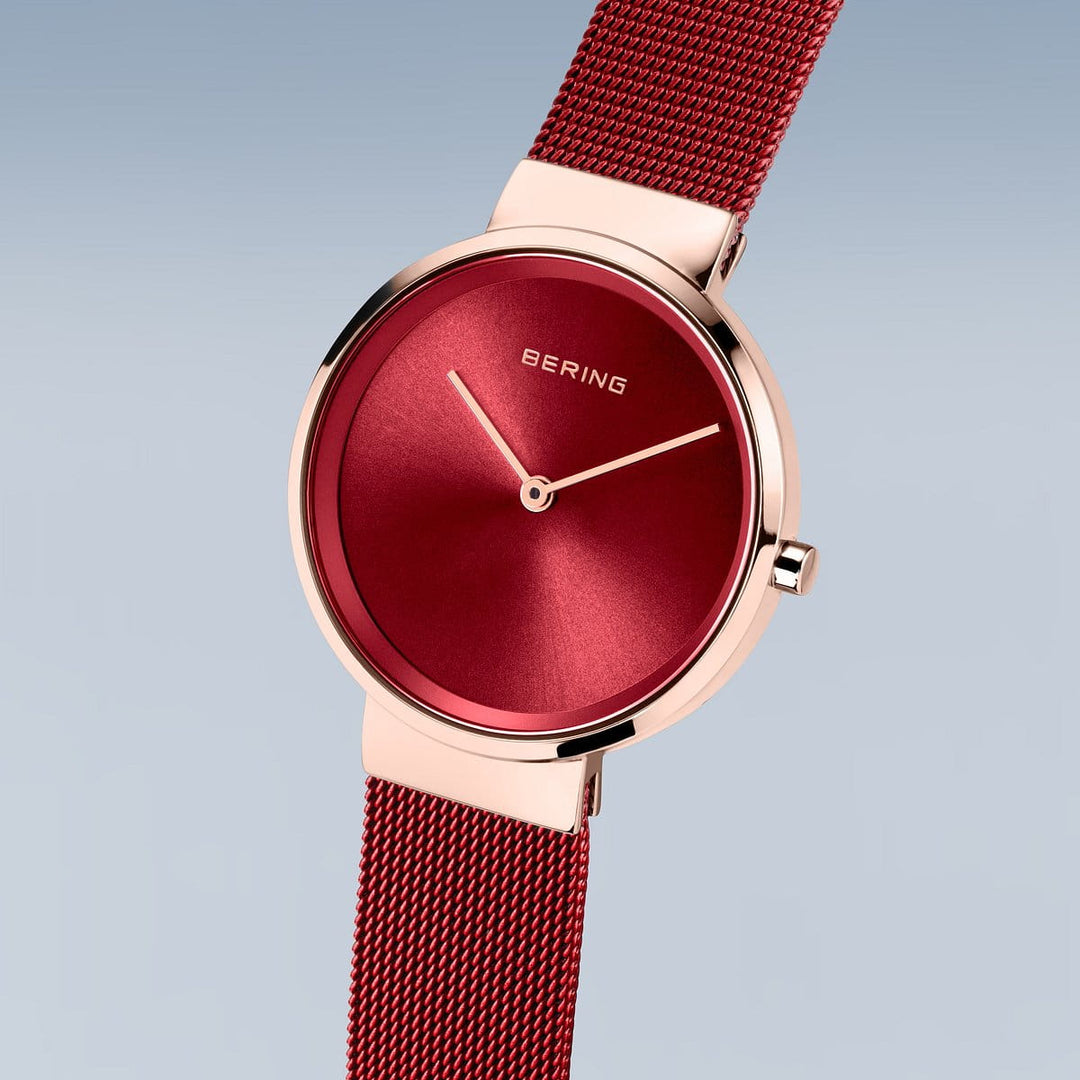 Bering ladies watch red dial - 14531-363