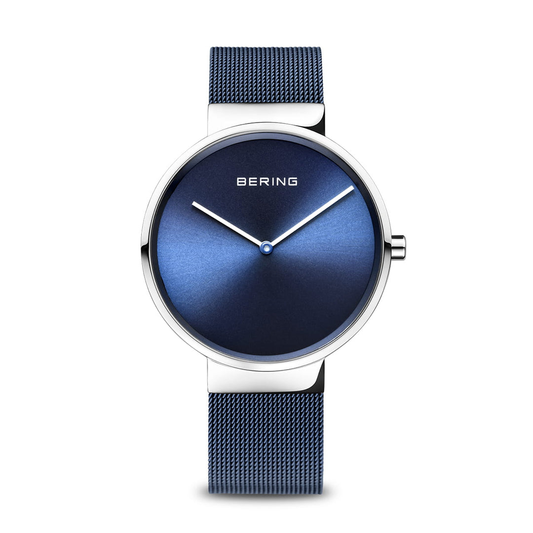bering unisex horloge blauwe wijzerplaat - 14539-307