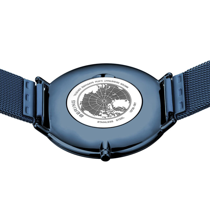 Bering unisex watch blue dial - 15739-397