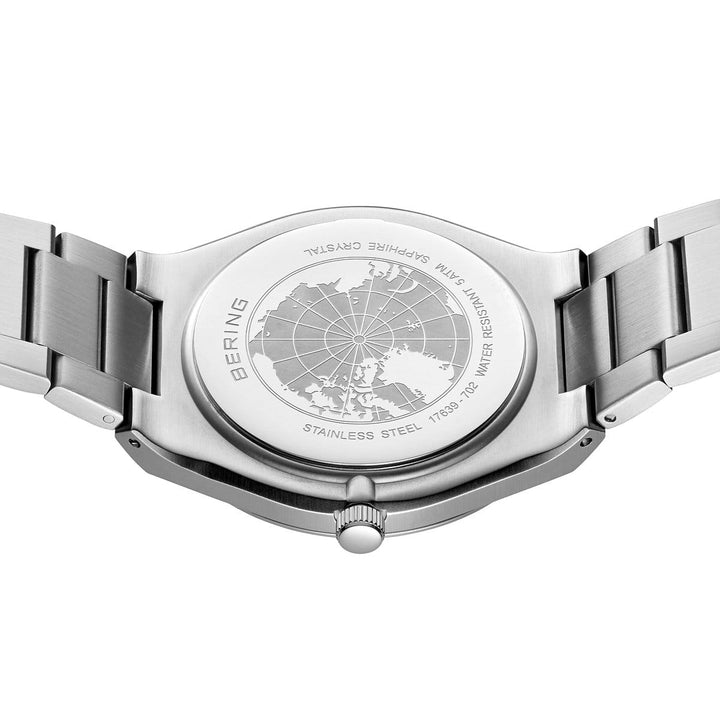 Bering heren horloge zwarte wijzerplaat 17639-702