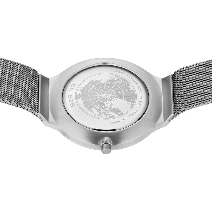 bering dames horloge witte wijzerplaat - 18434-000