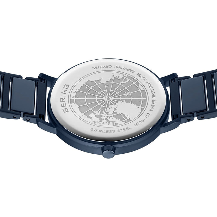 Bering men's watch blue dial - 18539-797