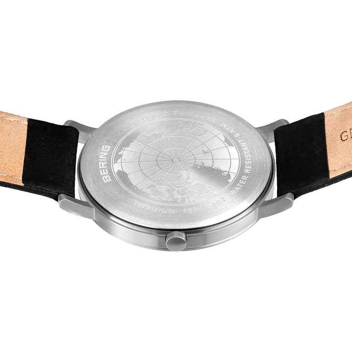 Bering men's watch black dial - 18640-402 