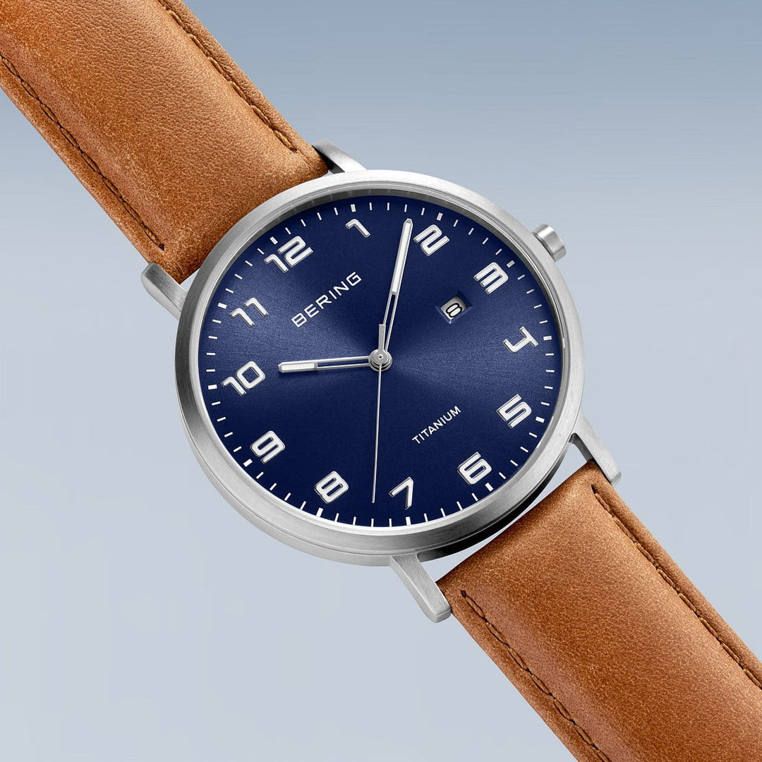 Bering men's watch blue dial - 18640-567