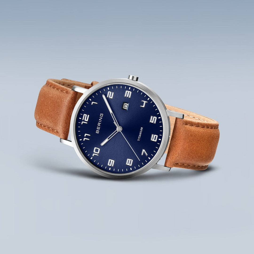 Bering men's watch blue dial - 18640-567