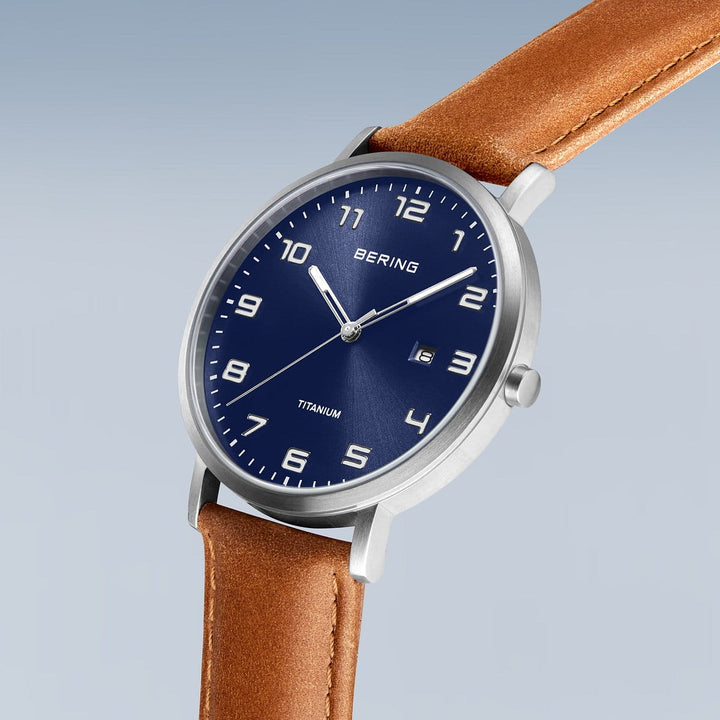 Bering men's watch blue dial - 18640-567