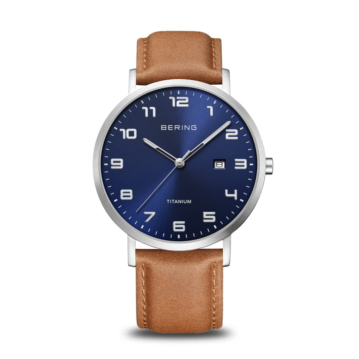 Bering men's watch blue dial - 18640-567
