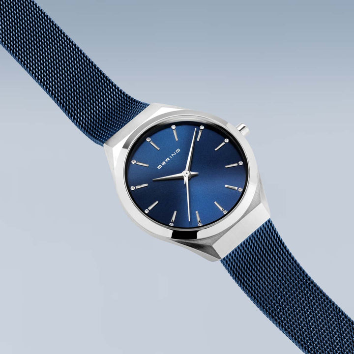 Bering unisex watch blue dial - 17031-307