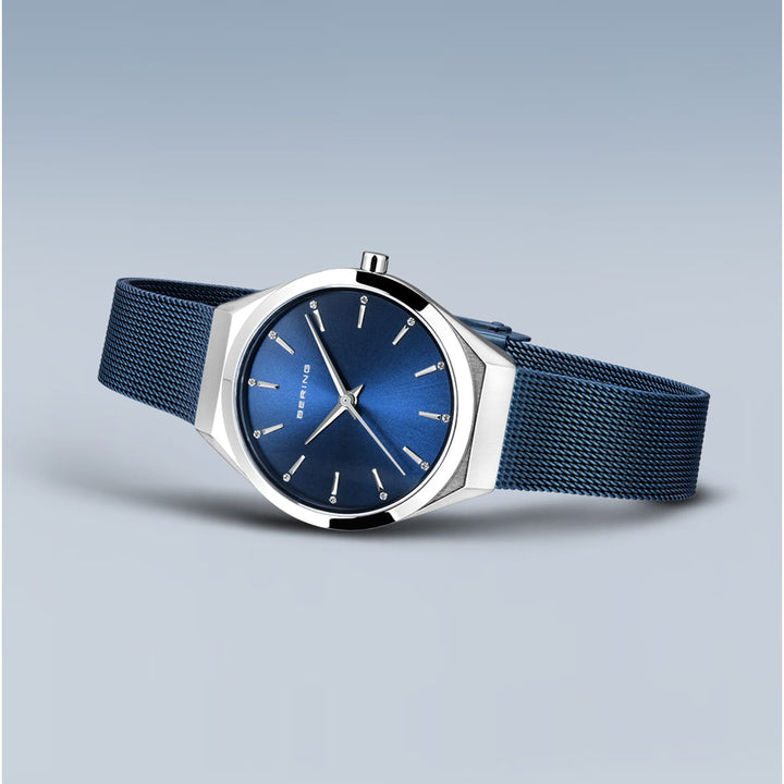 Bering unisex watch blue dial - 17031-307