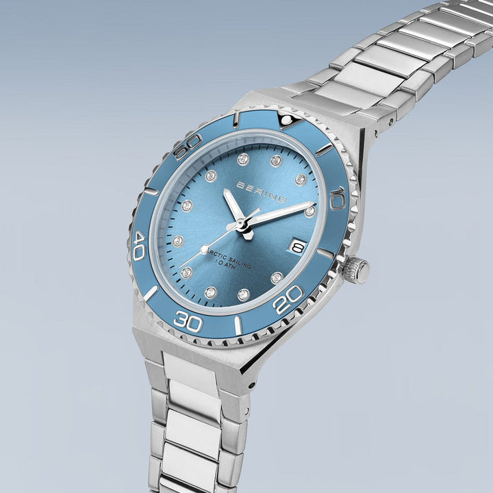 Bering ladies watch blue dial - 18936-705
