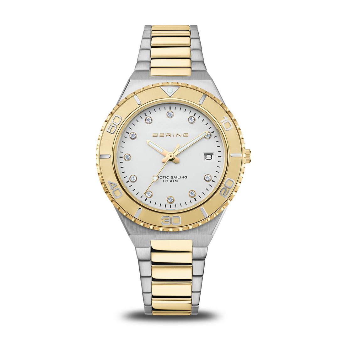 Bering ladies watch white dial - 18936-710