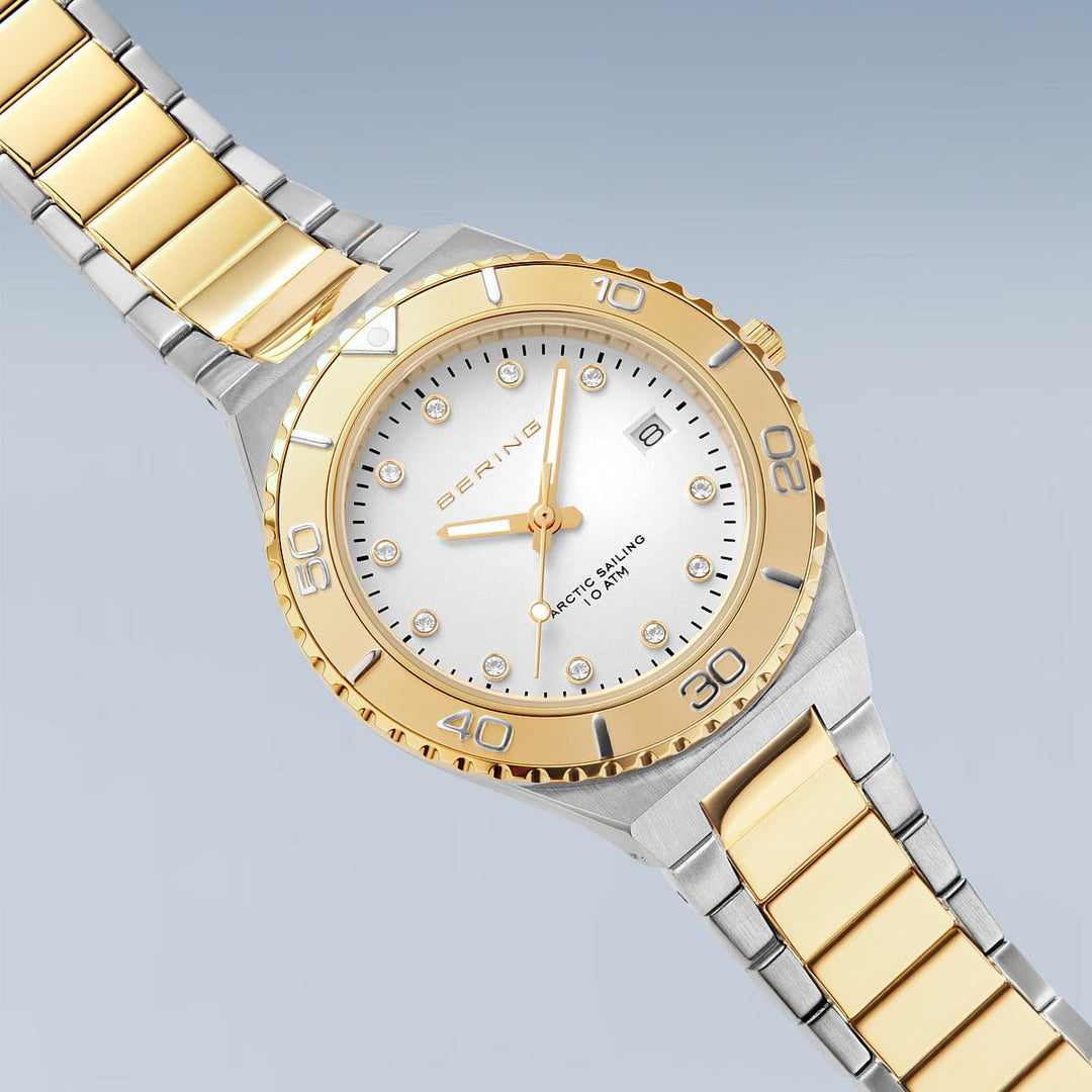 Bering ladies watch white dial - 18936-710