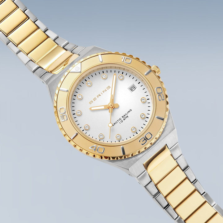 Bering ladies watch white dial - 18936-710
