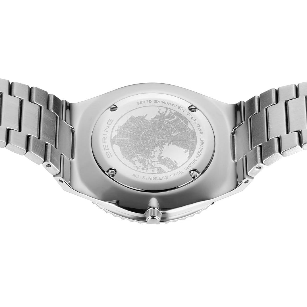 bering heren horloge groene wijzerplaat - 18940-708