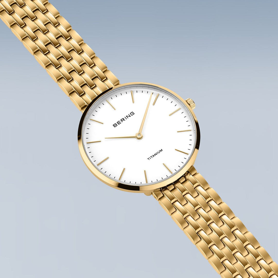 Bering ladies watch white dial - 19334-334