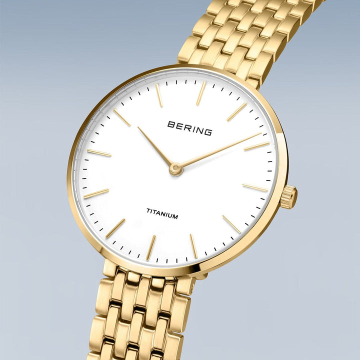 Bering ladies watch white dial - 19334-334