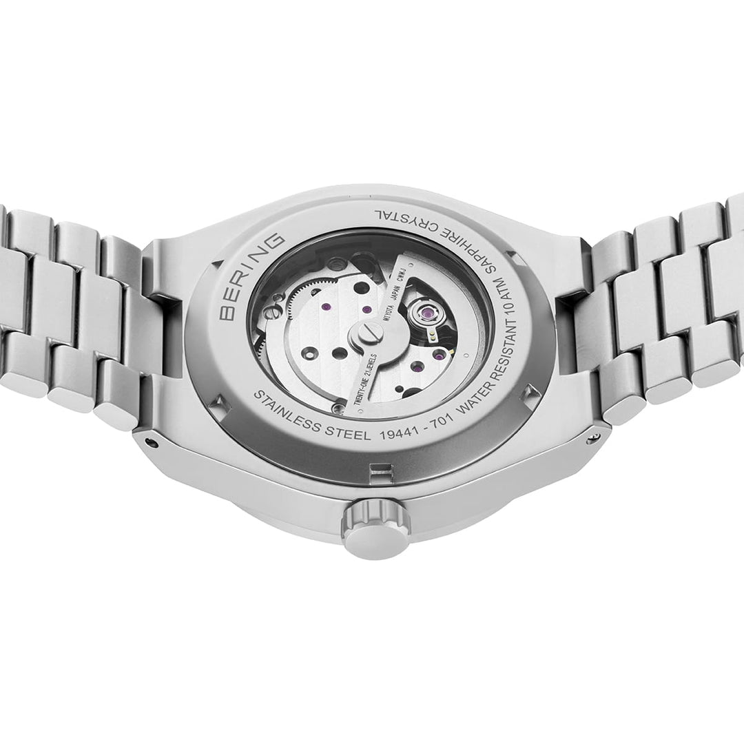 Bering heren horloge oranje wijzerplaat - 19441-701