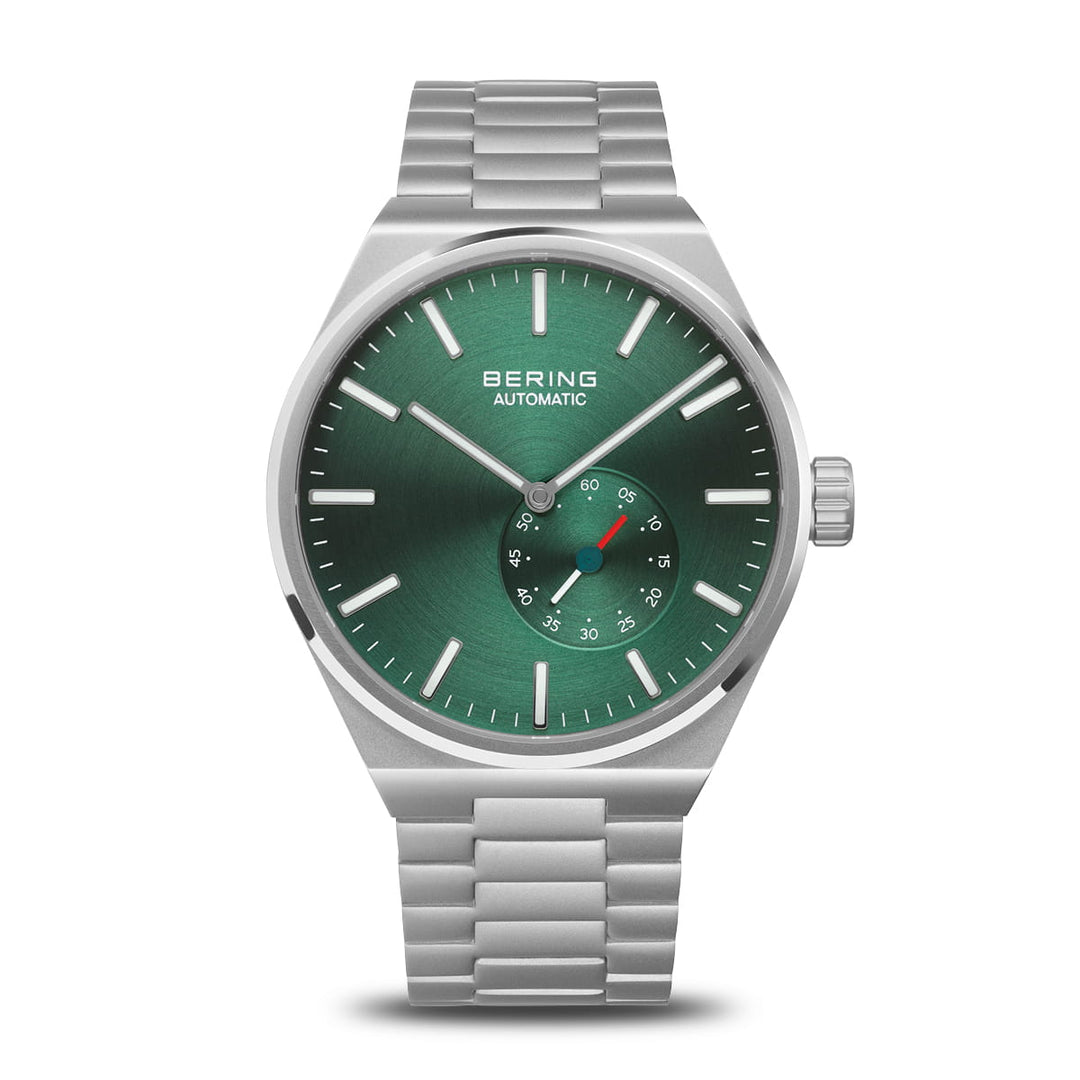 Bering men's watch green dial - 19441-708