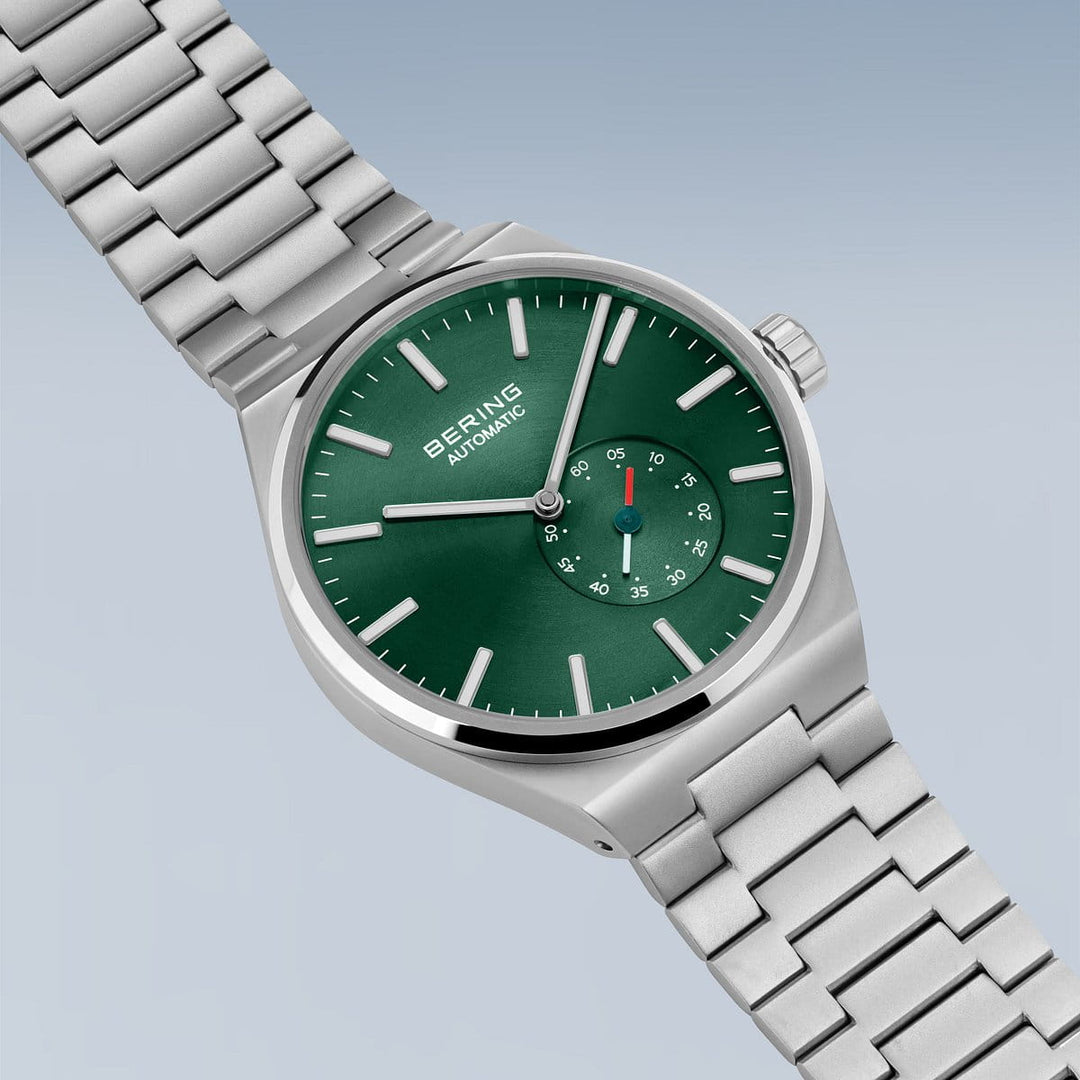 Bering men's watch green dial - 19441-708