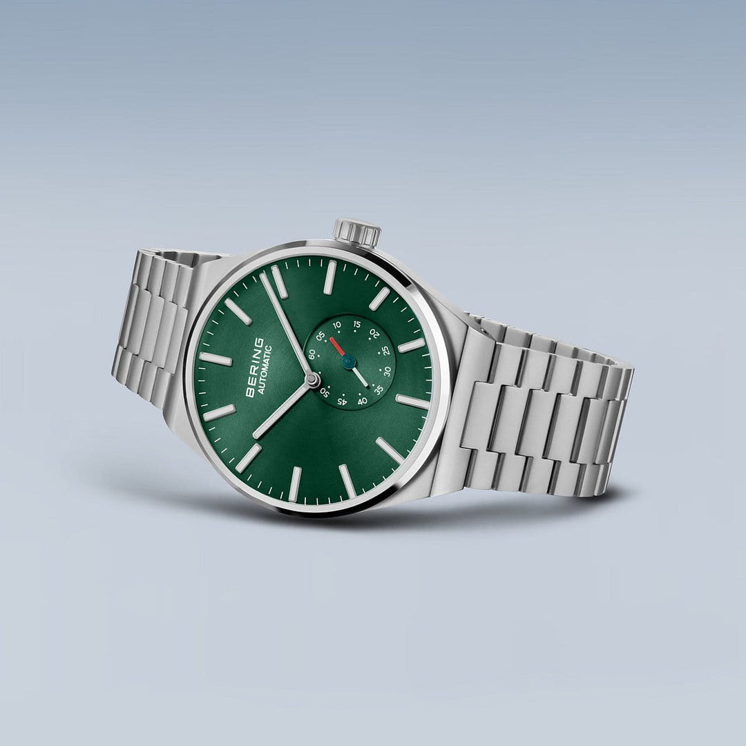 Bering men's watch green dial - 19441-708