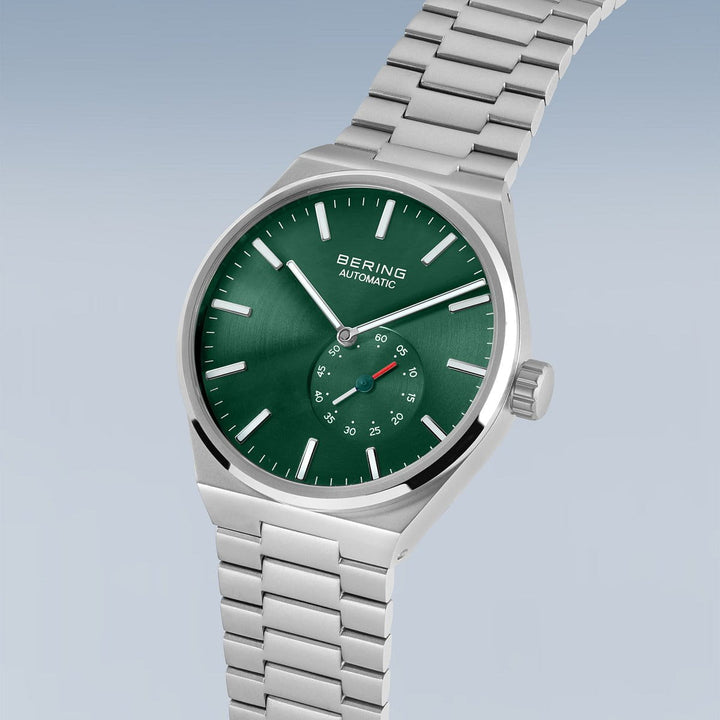 Bering men's watch green dial - 19441-708