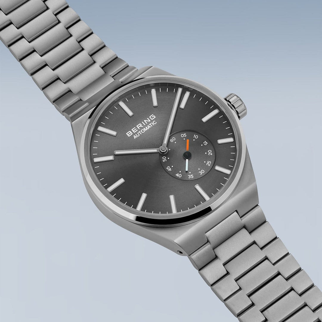 bering heren horloge grijze wijzerplaat - 19441-777