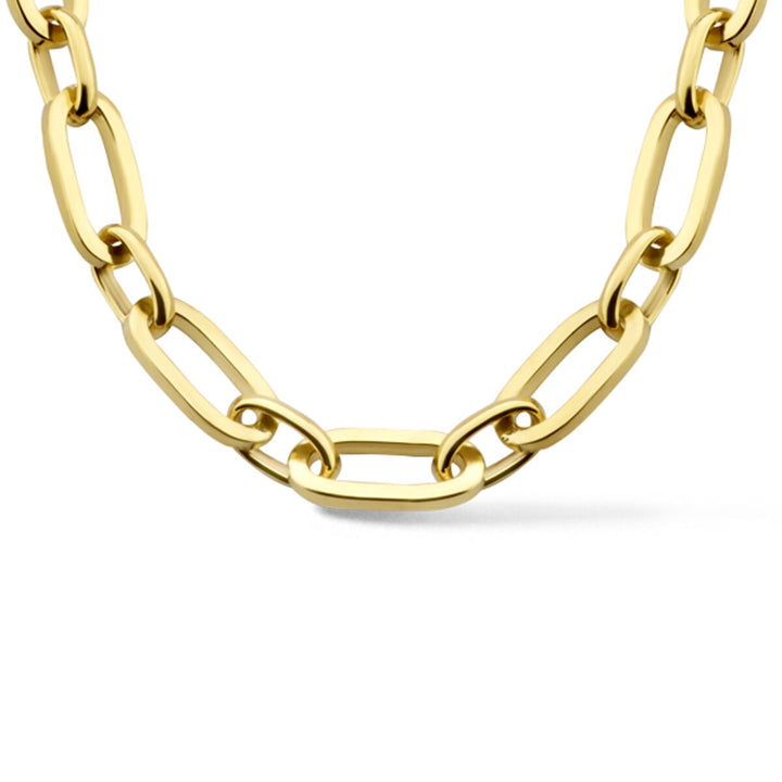necklace anchor 5.5 mm 45 cm Zilgold (yellow gold with silver core)