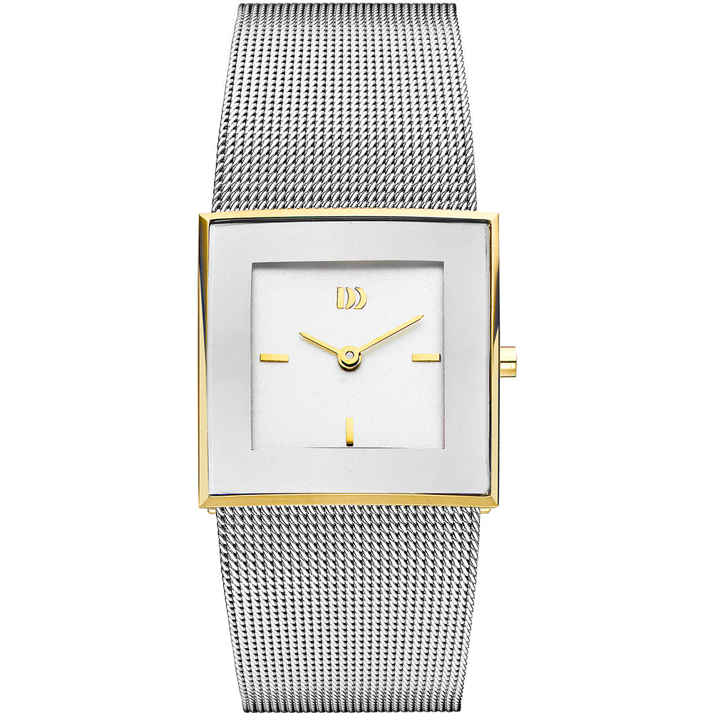 Danish design dames horloge witte wijzerplaat - IV65Q973