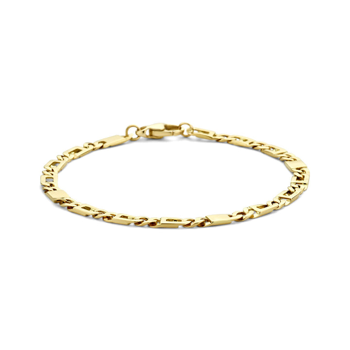 Gold bracelet men's falcon eye 4.7 mm 14K